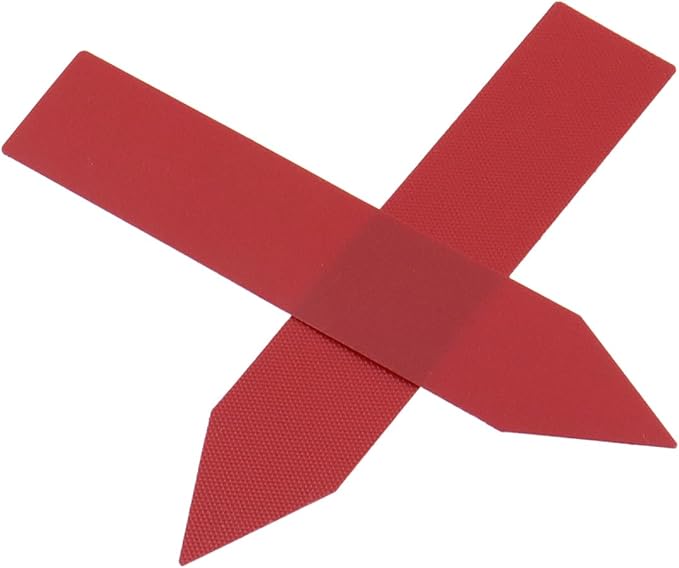 200 Pcs 4 Inch Plant Stakes for Outdoor Plants Plastic Plant Labels Tags Garden Markers for Seedling Gardening Tag, Red