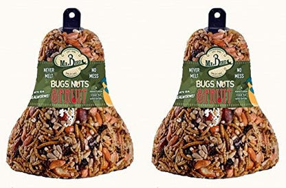 2-Pack of Mr. Bird Bugs, Nuts, Fruit Wild Bird Seed Bell 12.5 oz.