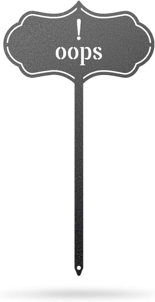 RealSteel - Seed & Plant Markers - Indoor/Outdoor Herb Garden Stakes - Elegant Fruit/Vegetable Seed Labels - Durable Plant Tags for Pots - Classy Design for Farmhouse/Greenhouse (Oops)