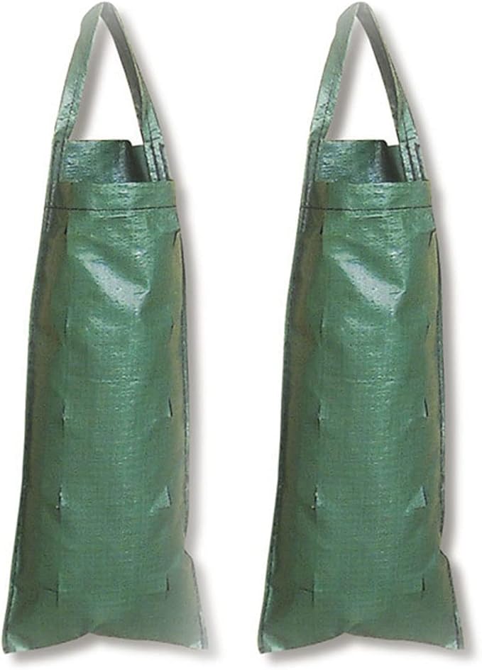 Ulalaza 10 Hole Grow Bags, Heavy Duty Thickened Nonwoven Fabric Pots for Flowers Fruits and Vegetables Green