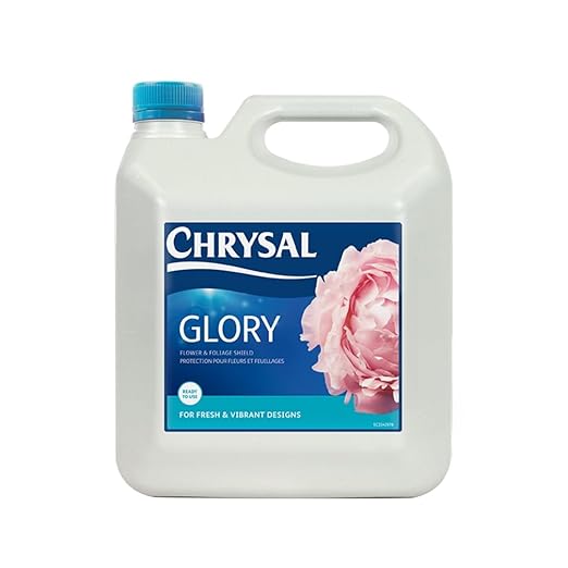 Chrysal Professional Glory Flower and Foliage Finish — Floral Supplies for Fresh Flowers — Spray for Fresh Cut Flower Arrangements — Cut Flower Preservative Spray — Ideal Florist Supplies (1 Gallon)