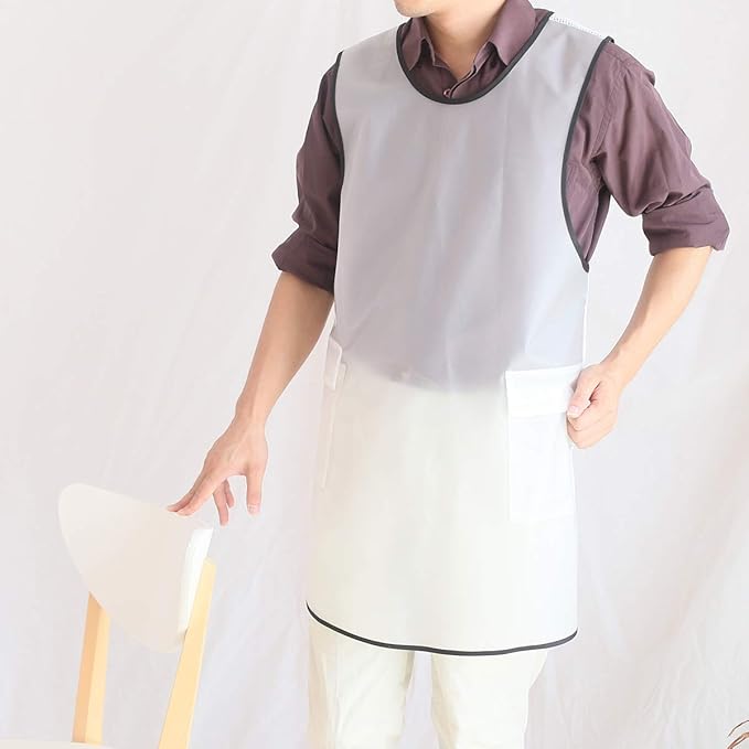 NEWGEM Japanese Linen Cross Back Cooking Aprons for Women Men with Pockets Cute for Baking Kitchen