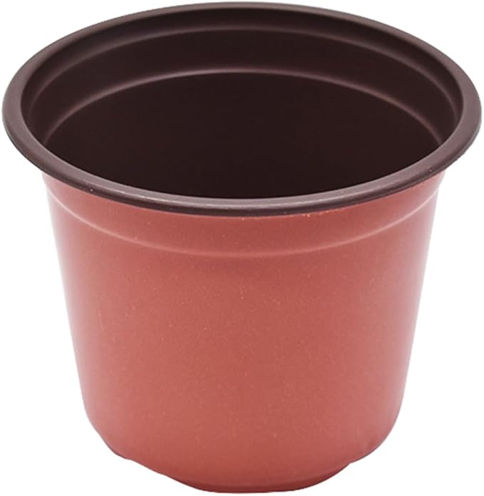 4.7"" Seedling Pots Plastic Plant Containers Replacement for Seeds Germination, Succulents Planting, Seeds Starting - 100 Pcs