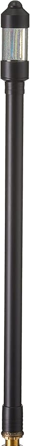 VOLT Conehead 12V Black Brass Path Light (7" Shade, 25" Tall) for Low Voltage Landscape Lighting on Outdoor Pathway, Walkway, Garden, Driveway or Patio