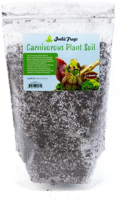 Josh's Frogs Carnivorous Plant Soil - Venus Fly Traps/Pitchers/Sundews (1 Quart)