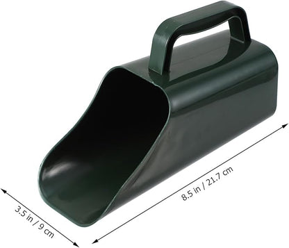 Kisangel Garden Soil Scoop Plastic Bucket Shovel for Potting Succulents Plant Soil Sifting and Transplanting Tool 8.54 Inch