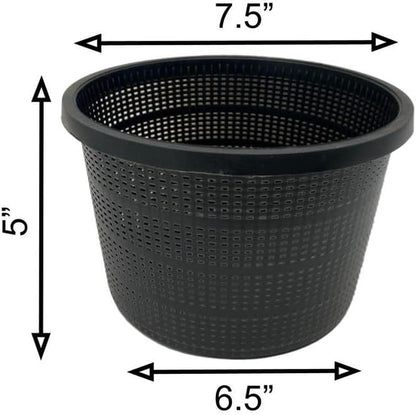 Chalily 7.5" Round Mesh Aquatic Plant Pot Great for Water Lilies, Lotus, and Other Pond Plants Round Plastic Planter for Outdoor Ponds Terrific for Aquatic Soil Plant Basket