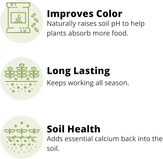 Earth Science Fast Acting Lime Granules—5lb— Instantly Raise pH of Soil & Reduce Nutrient Runoff for Improved Growth & Color - Long Lasting Lawn Care with Calcium