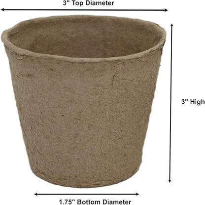 Nursery Peat Pots, Seed Starting Planters, Seed Starter Cups, Seed Germinating Plant Nursery Pots (40 Pieces)
