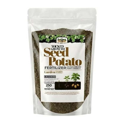 Old Cobblers Farm™ Wicked Growth Seed Potato Fertilizer-Strengthens Roots, Boosts Yields, and Supports Healthy Potato Growth with Eco-Friendly, Slow-Release Nutrients. (5/10/15/20 lbs) (20lbs)