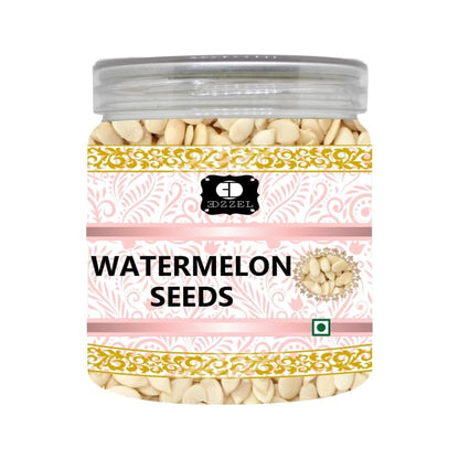 EDZZEL Natural Watermelon Seeds | Indian Origin | Edible Seeds | Unsalted Seeds | ( Pack of 1 ) 400 Gm