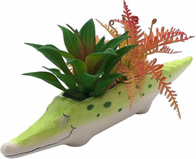 Streamline Imagined Crocodile Flower Planter Pot