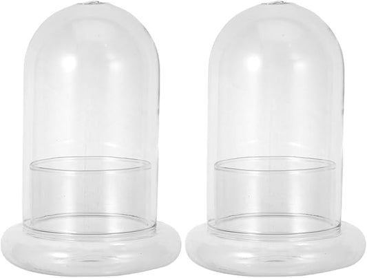 Hemoton Micro Landscape Ecological Bottle Terrarium Jar with 8Mm Hole Glass Plant Dome for Home Office Decoration and DIY Miniature Garden