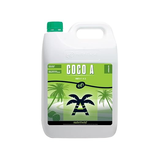 Nutrifield Liquid Fertilizer 5 Liter A 1-4-2 & B 3-0-0.5 Plant Food 2 Part Base Nutrients Veg and Flower Indoor Outdoor Hydroponic Coco Coir Garden Plant Soil Nutrient (5 Liter)