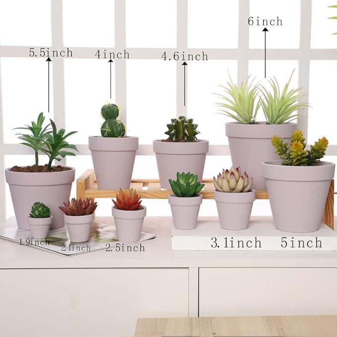 Yishang 1.9 Inch Tiny Pink Terracotta Pots Pack of 72-Small Mini White Clay Pots with Drainage Holes Flower Nursery Terra Cotta Planter for Tiny Cactus,Herb,Succulent Plants,Crafts