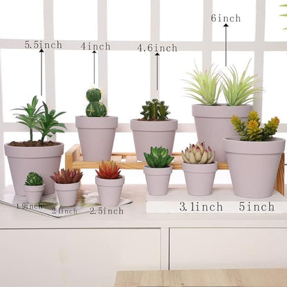 Yishang 36 pcs Small Mini Pink Clay Pots, 2.5'' Terracotta Pot Clay Ceramic Pottery Planter,Cactus Flower Terra Cotta Pots,Succulents Nursery Pots,with Drainage Hole,Great for Crafts,Wedding Favor