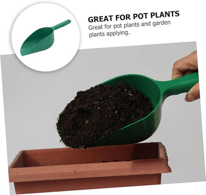 GANAZONO 3pcs Dirt Spoon Mini Pots Spatula Set Mini Plants Potting Soil Scoop Pet Food Shovel Garden Soil Scoop Plastic Garden Planting Balcony Plastic Large