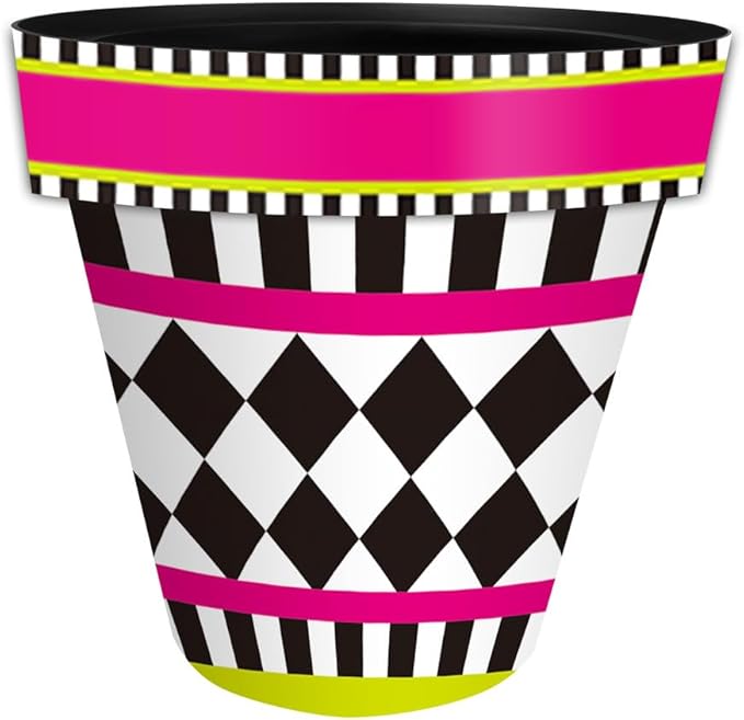 Briarwood Lane Neon Checkerboard Small Planter
