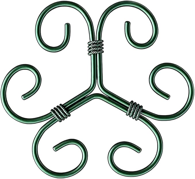 Plant Stem Support Set, 2025 New Reusable Plastic Climbing Plant Support Plant Trellis 3/6 Pcs, Upgrade Climbing Houseplant Support Stakes for Indoor Plants Stem Holder (1, Green)
