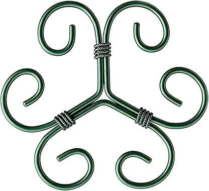 Plant Stem Support Set, 2025 New Reusable Plastic Climbing Plant Support Plant Trellis 3/6 Pcs, Upgrade Climbing Houseplant Support Stakes for Indoor Plants Stem Holder (1, Green)