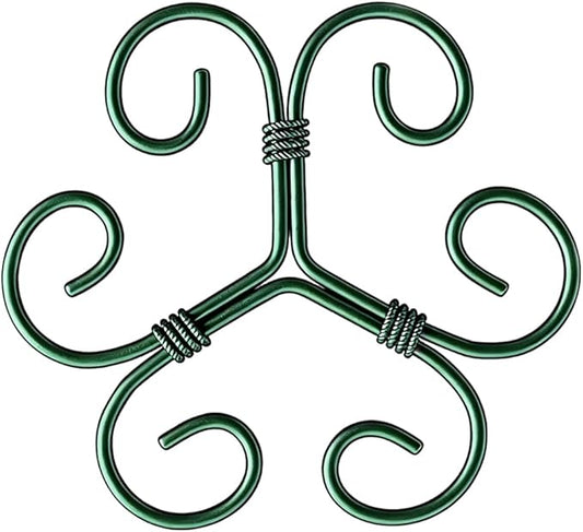 Plant Stem Support Set, 2025 New Reusable Plastic Climbing Plant Support Plant Trellis 3/6 Pcs, Upgrade Climbing Houseplant Support Stakes for Indoor Plants Stem Holder (1, Green)