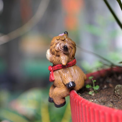2-piece set Highland Cow Pot Huggers for Planters, Climbing Animal Flower Pot Hugger, Hanging Plant Decorations for Pots, Cute Plant Pot Decorations for Garden Patio Fence Lawn Yard (Highland Cow)