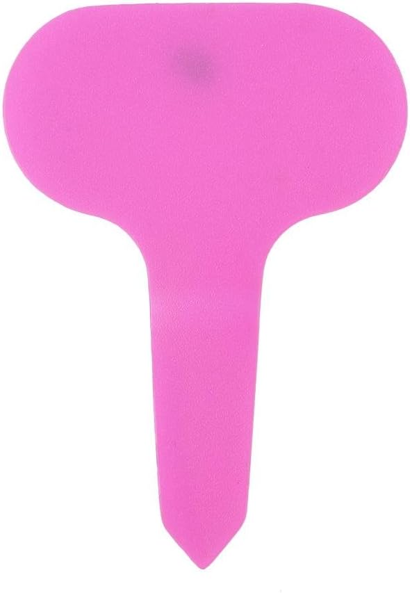 100PCS Plastic Plant Tags 2.6''*1.9''*1'' T-Type Nursery Garden Labels Markers ()