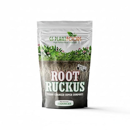 GS Plant Foods Root Ruckus – Dry Soil Zone Conditioner – Humic-Rich Granules with Kelp Components to Support Soil Structure & Nutrient Availability (11 oz)