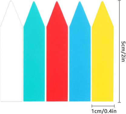 eZAKKA Plant Labels for Seedlings, 500pcs Plant Tags Markers Plastic Garden Markers Labels Tags Sticks for Outdoor Garden Waterproof, Multi-Color 2 Inches