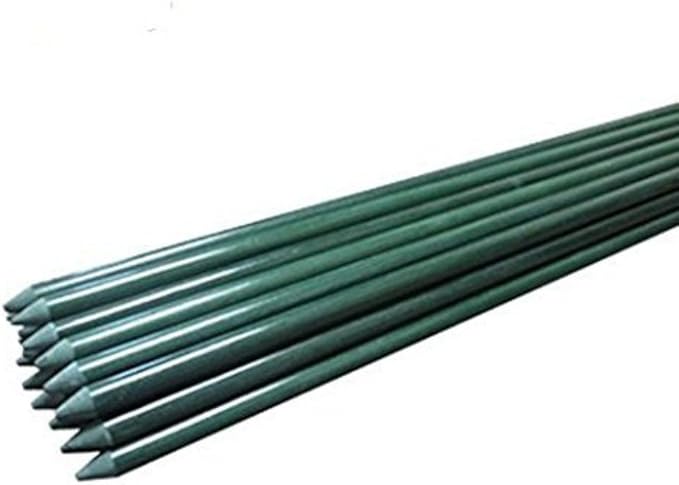 72inch Garden Stakes for Plants Tree Stakes Fence Post Fiberglass Rod 6 Feet, 50 Packs, 3/8-Inch Dia