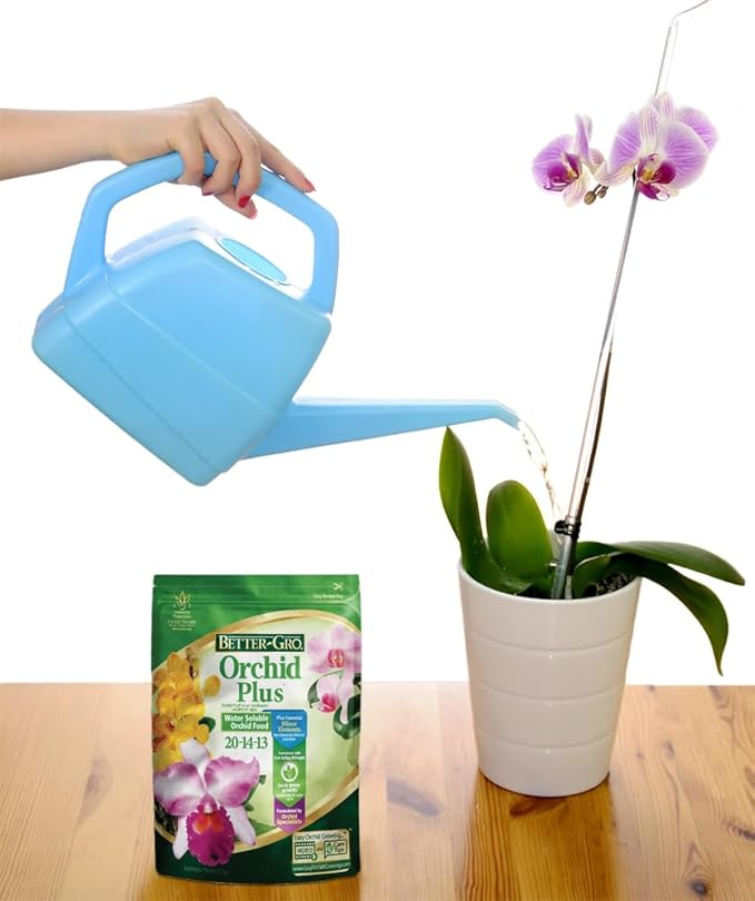 Better-Gro Orchid Plus 20-14-13 - Urea-Free Orchid Fertilizer for Vigorous Growth, Water Soluble, Nitrate Nitrogen-Rich, Ideal for Indoor Potted Plants and Tropical Plants - 16 oz Resealable Bag