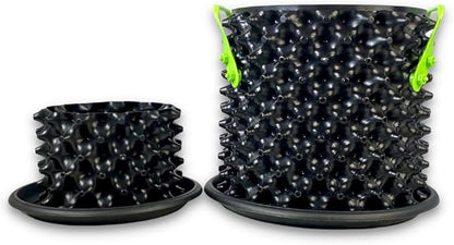 Air Pruning Pots for Plants - Complete Grow Kit - 1 Gallon Pot & 5 Gallon Pot - Promote Healthy Roots Complete Air Pruning, Re-Planting & Plant Rooting System
