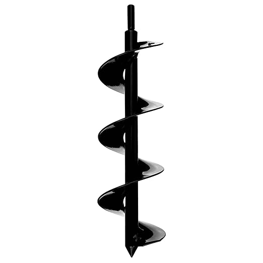 Power Planter DIY Guru Garden Auger- 3"x12" Drill Bit Hole Digger for Post Diggers, Digging Holes- Bulb Planter Tool- Auger Drill for Planting- Garden Digging Tool- 3/8" Non-Slip Hex Drive