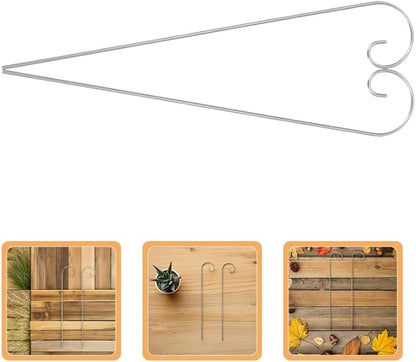 VICASKY 20 Pack Shepherd Hooks for Garden - 8" & 12" Dual Height Set (200mm & 300mm), Metal Plant Hanger Stakes for Outdoor Hanging Baskets, Bird Feeders, Solar Lights, Lanterns & Wedding Decor