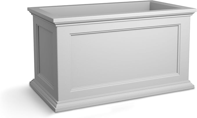 Mayne 5826W 5826-W Fairfield 20x36 Planter, 20 by 36-Inch, White
