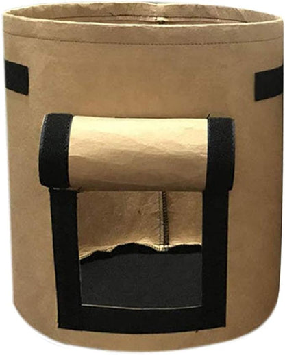 CANDeal 3pcs of Planter Grow Bags Potatoes Pot Carrot Tub Vegetable Cultivation with Underside Flap Access 4 Gallon Color Assorted