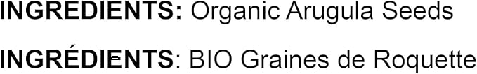 Food to Live Organic Arugula Sprouting Seeds,16 Pounds – Non-GMO, Kosher, Great for Sprouting and Planting, High Germination Rate, Vegan Superfood, Bulk, Microgreens and Plants for Salads, San