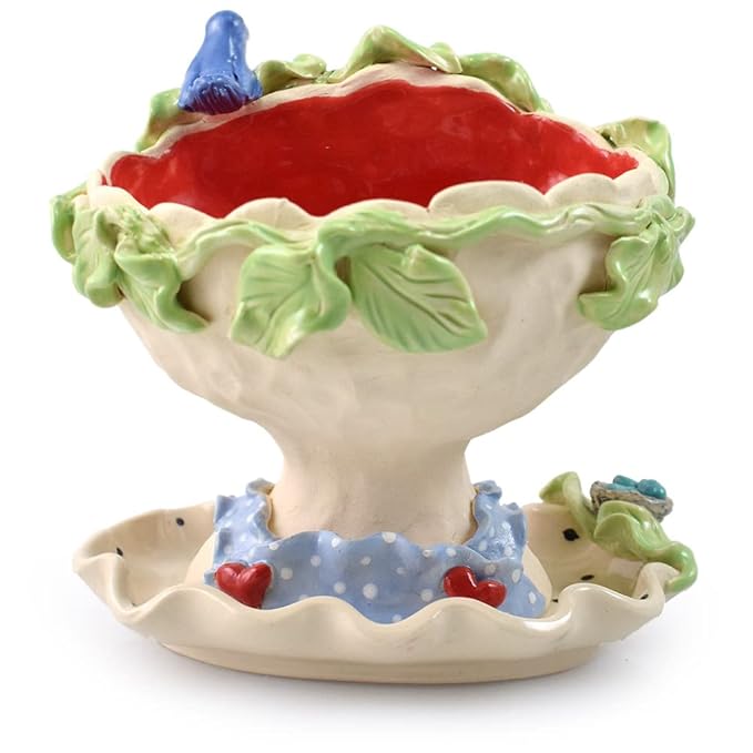 Modern Artisans Victorian Lovelies Sculpted Indoor Head Planter: Fetching Flora Version, 7.5", Handmade in The USA