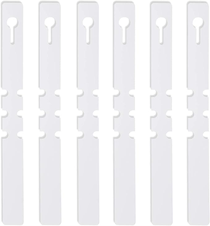 KINJOEK 1800 PCS White Plant Labels, Adjustable PVC Plant Tags Garden Plant Labels