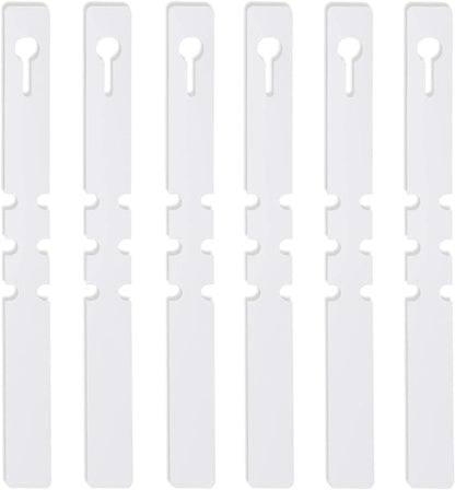 KINJOEK 1800 PCS White Plant Labels, Adjustable PVC Plant Tags Garden Plant Labels