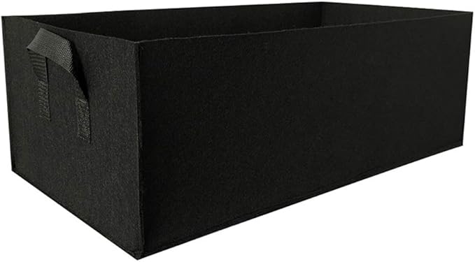 VALINK Garden Grow Bag, Felt Plants Growing Bag, Rectangle Planting Bag, Non-Woven Container Pot Planter Pouch Flowers Root Grow Bags for Outdoor Indoor Garden Vegetables