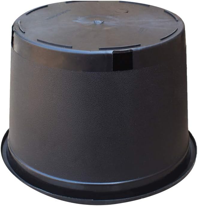 Nursery Pot 1 Gallon 1 Gal 2 Gal 3 Gal 5 Gal 7 Gal 10 Gal 15 Gal Nursery Container Injection Molded Pot Fit for Plants Soil Growers or Hydroponics (10,2 Gallon Short)