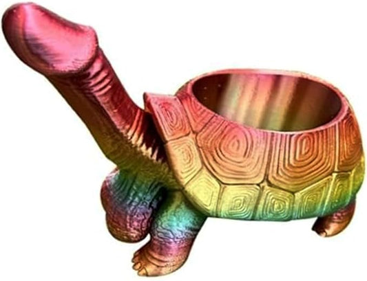 Turtle Planter Penis Pot Penis Planter Turtle Flower Pot Mischievous Joke Garden Decoration Funny's Gift (Tortoise)