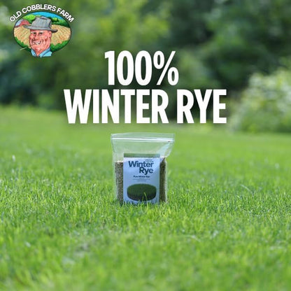 Old Cobblers Farm™ Wicked Tuff Turf Winter Rye for Lawn No Till Food Plot Seed Fall Cover Crop Mix (5 lbs | 10 lbs | 15 lbs | 20 lbs) (20 lb)