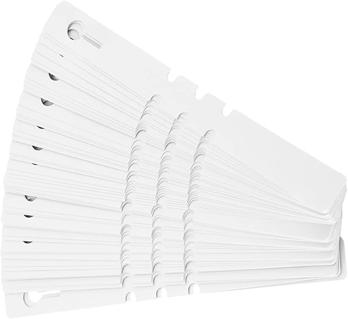Plant Tags 100 PCS – White PVC Hanging Garden Plant Labels, Wrap Around Nursery Markers for Trees, Flowers & Vegetables