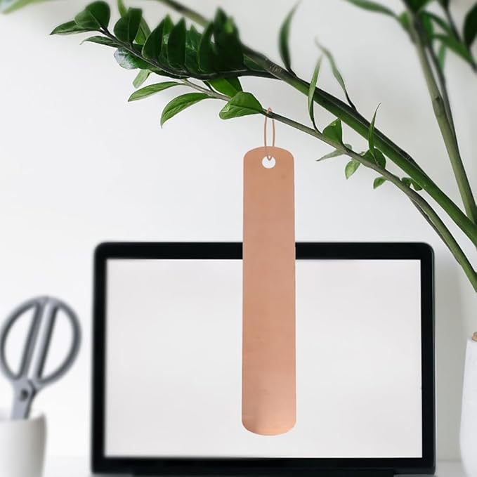 10 Pcs Copper Plant Name Tags Metal Tree Tags Long Garden Plant Labels Waterproof Garden Plant Markers with Copper Ties