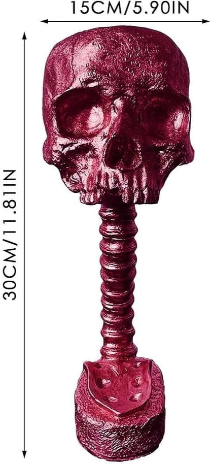Skull Planter Gothic Skull Vase, Resin Skulls Bowl with Spine Stand Spooky Halloween Skeleton Tall Planters Centerpiece for Gothic Home Decor, Flower Pot, Candy Bowl