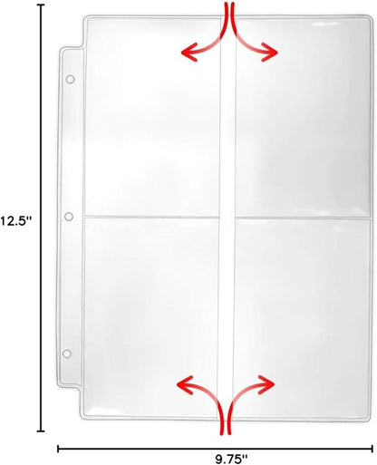StoreSMART Seed Packet Binder Page - 4 Pockets per Page. 100-Pack. VP201-SEED-100