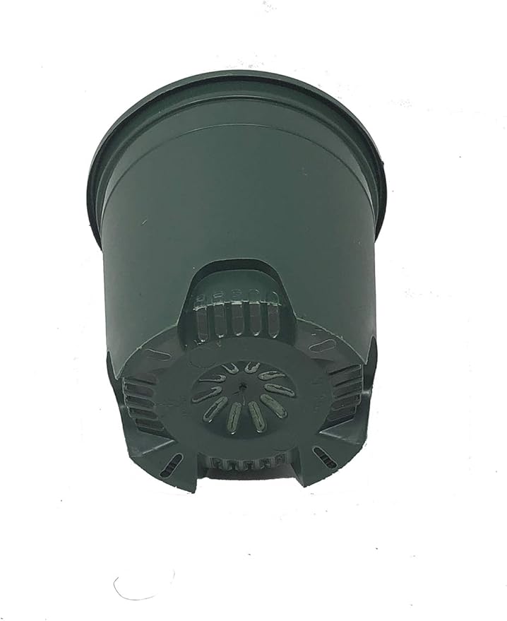 30-Pack Wholesale Nursery Pot in Bulk 4.5 Inch 0.35 Gallon Plastic Planters for Outdoor Indoor Plants Gardening Flower Pots with Drainage Holes Color Green