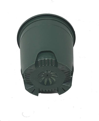 30-Pack Wholesale Nursery Pot in Bulk 4.5 Inch 0.35 Gallon Plastic Planters for Outdoor Indoor Plants Gardening Flower Pots with Drainage Holes Color Green